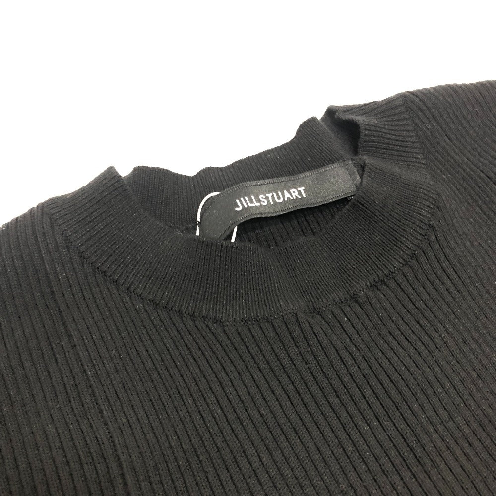 JILLSTUART ニット フリル アパレル ドレス ロングワンピース ワンピース レーヨン レディース ブラック - brandshop-reference