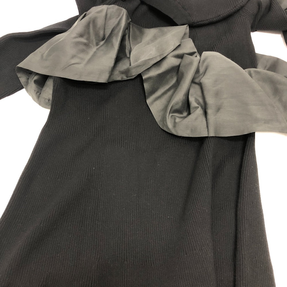 JILLSTUART ニット フリル アパレル ドレス ロングワンピース ワンピース レーヨン レディース ブラック - brandshop-reference