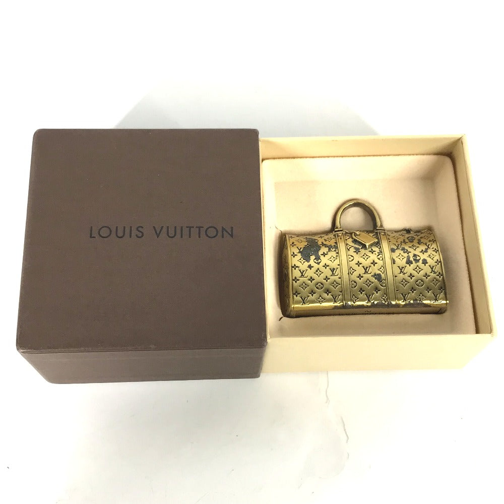 LOUIS VUITTON ノベルティ 非売品 モノグラム ボストンバッグ キーポルモチーフ カバン 文鎮 ペーパーウェイト 金属製 メンズ - brandshop-reference