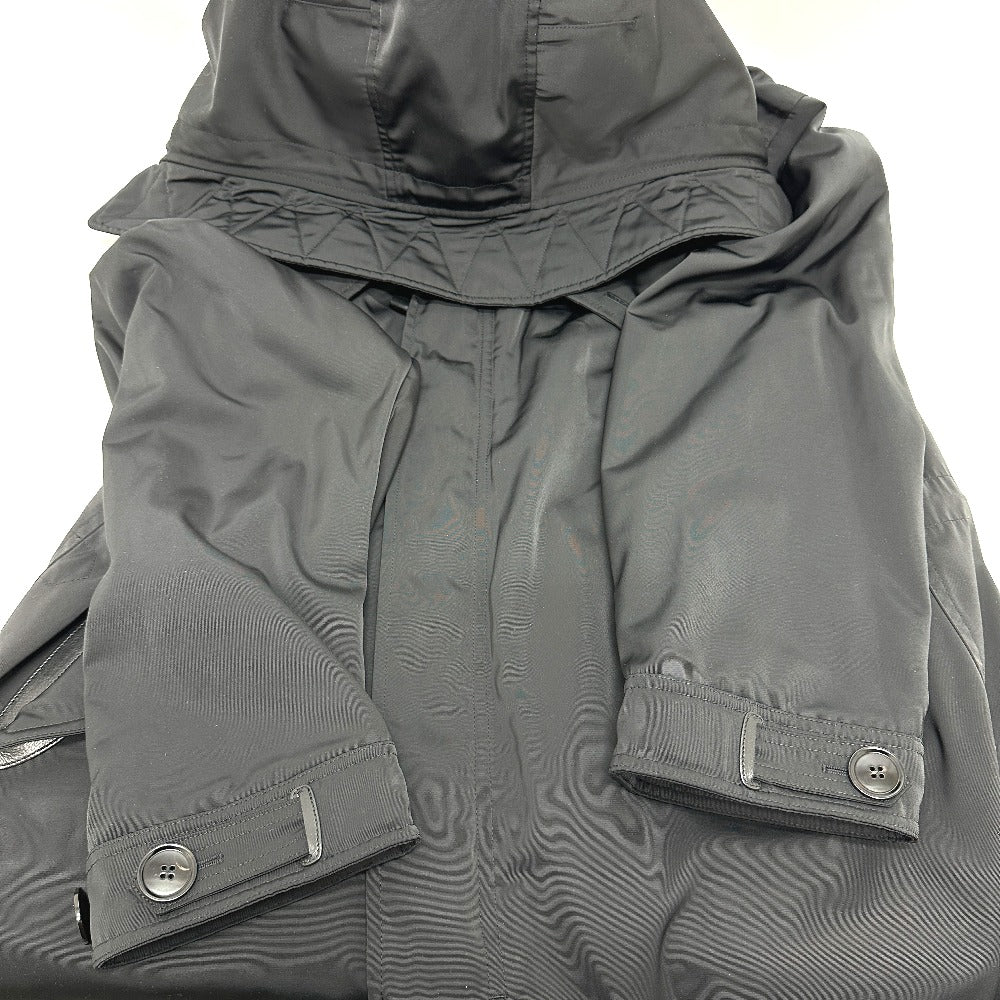 TOM FORD TFO637 WZIP レザーパイピング フーデッド アパレル モッズコート ナイロン メンズ ブラック - brandshop-reference