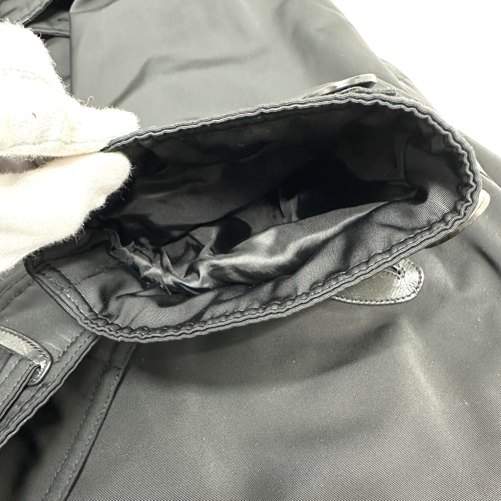 TOM FORD TFO637 WZIP レザーパイピング フーデッド アパレル モッズコート ナイロン メンズ ブラック - brandshop-reference