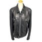 TOM FORD BA408 TFL968 ジップアップ ブルゾン アウター アパレル ライダースジャケット ラムレザー メンズ ブラック