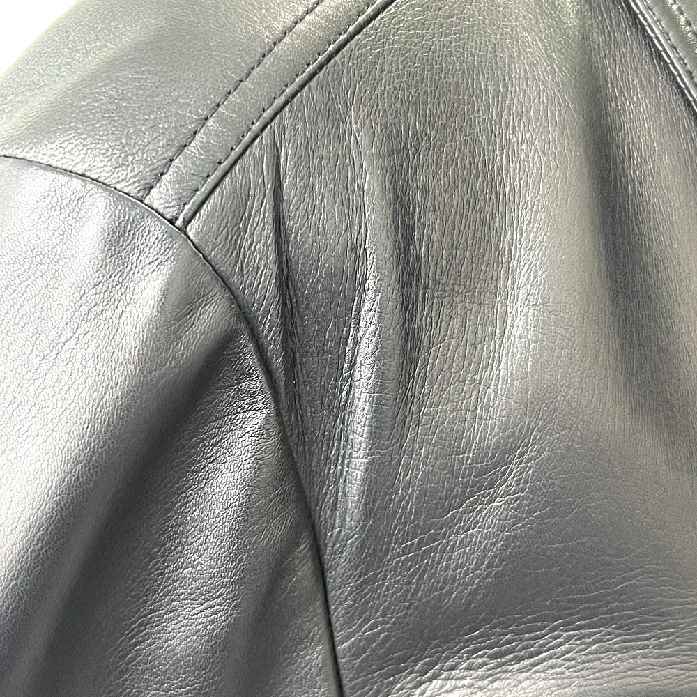 TOM FORD BA408 TFL968 ジップアップ ブルゾン アウター アパレル ライダースジャケット ラムレザー メンズ ブラック