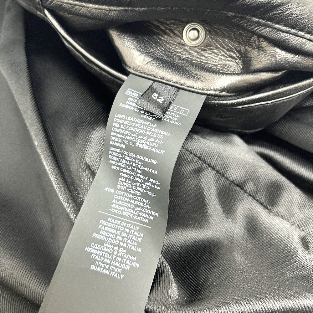 TOM FORD BA408 TFL968 ジップアップ ブルゾン アウター アパレル ライダースジャケット ラムレザー メンズ ブラック