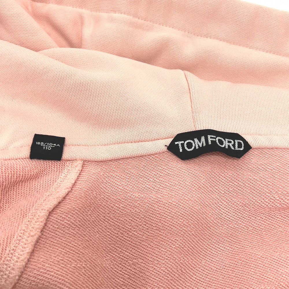 TOM FORD ジップアップ フーディー アパレル パーカー コットン メンズ ピンク