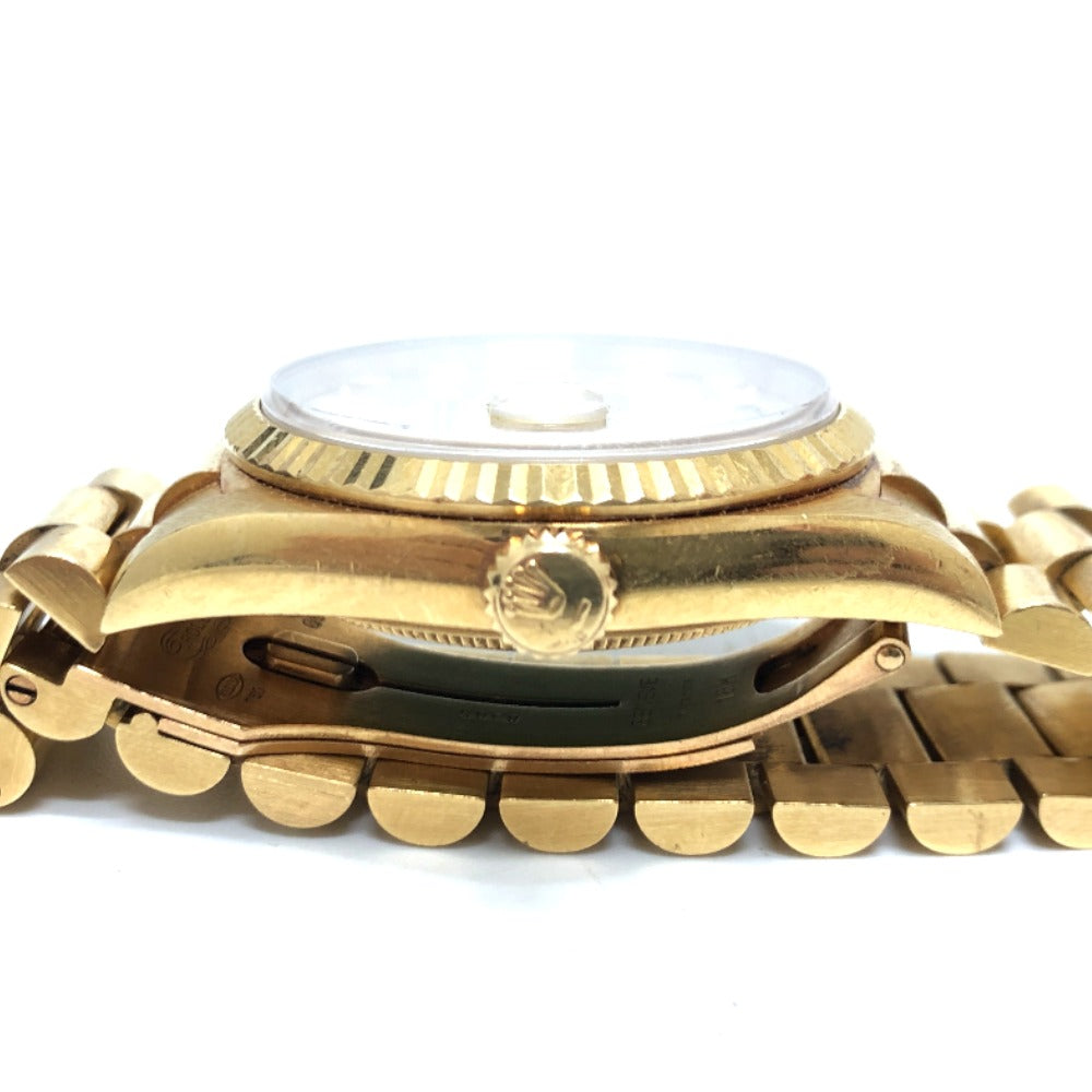 ROLEX 18238A K18 Solid Day Date 10P Diamond Automatic Winding Watch Watch K18 Men's Gold