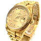 ROLEX 18238A K18 Solid Day Date 10P Diamond Automatic Winding Watch Watch K18 Men's Gold