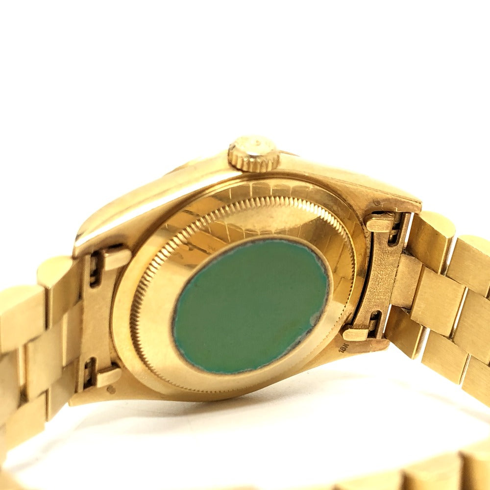 ROLEX 18238A K18 Solid Day Date 10P Diamond Automatic Winding Watch Watch K18 Men's Gold