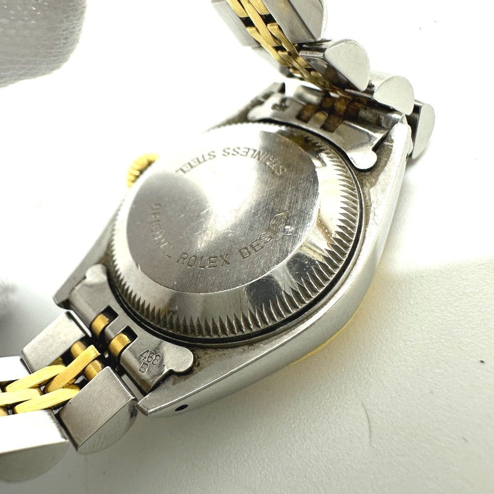 ROLEX 69173 デイトジャスト 自動巻き 腕時計 SS/K18YG レディース シルバー