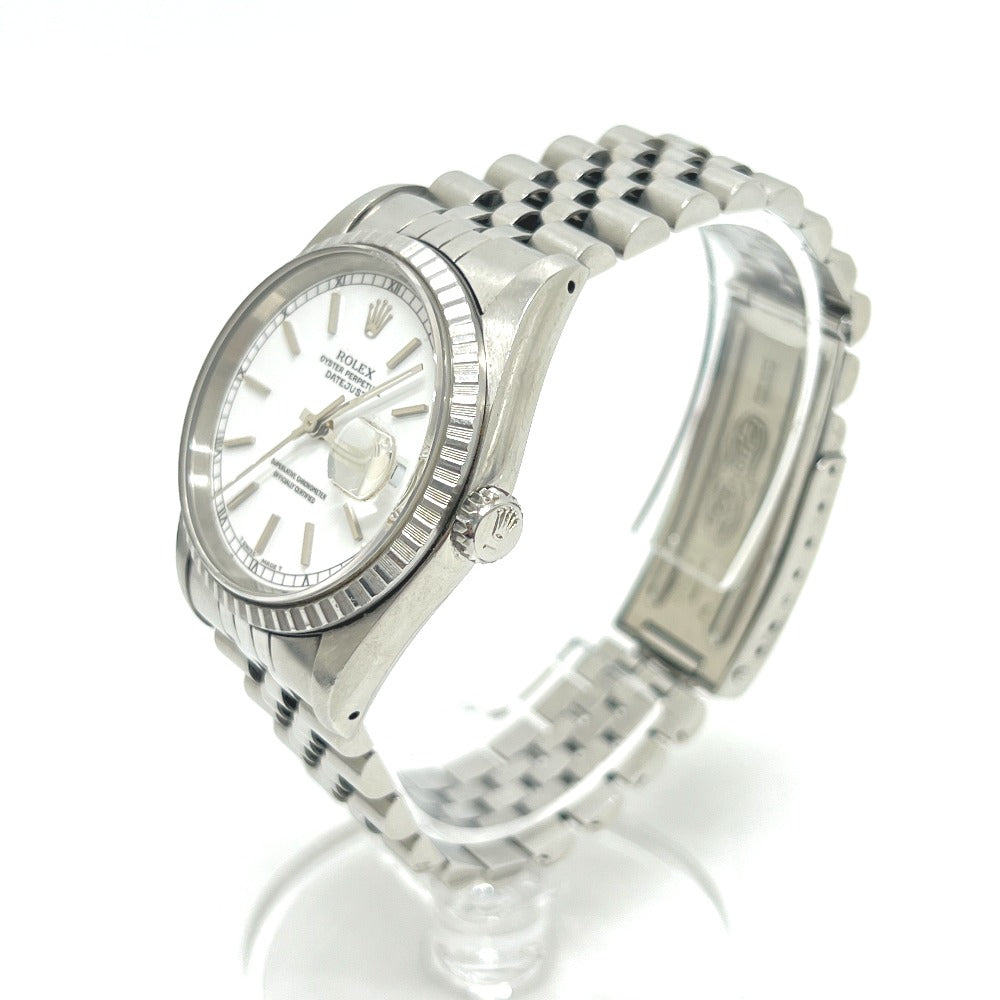 ROLEX 16220 デイトジャスト36 デイトジャスト R番 自動巻き 腕時計 SS/WG メンズ シルバー