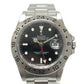 ROLEX 16570 Explorer II X-serial Automatic Date Watch Black Dial Wristwatch SS Men's Silver