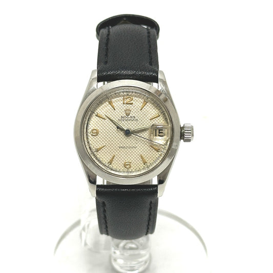ROLEX 6466 オイスター プレシジョン 手巻き 腕時計 SS メンズ シルバー