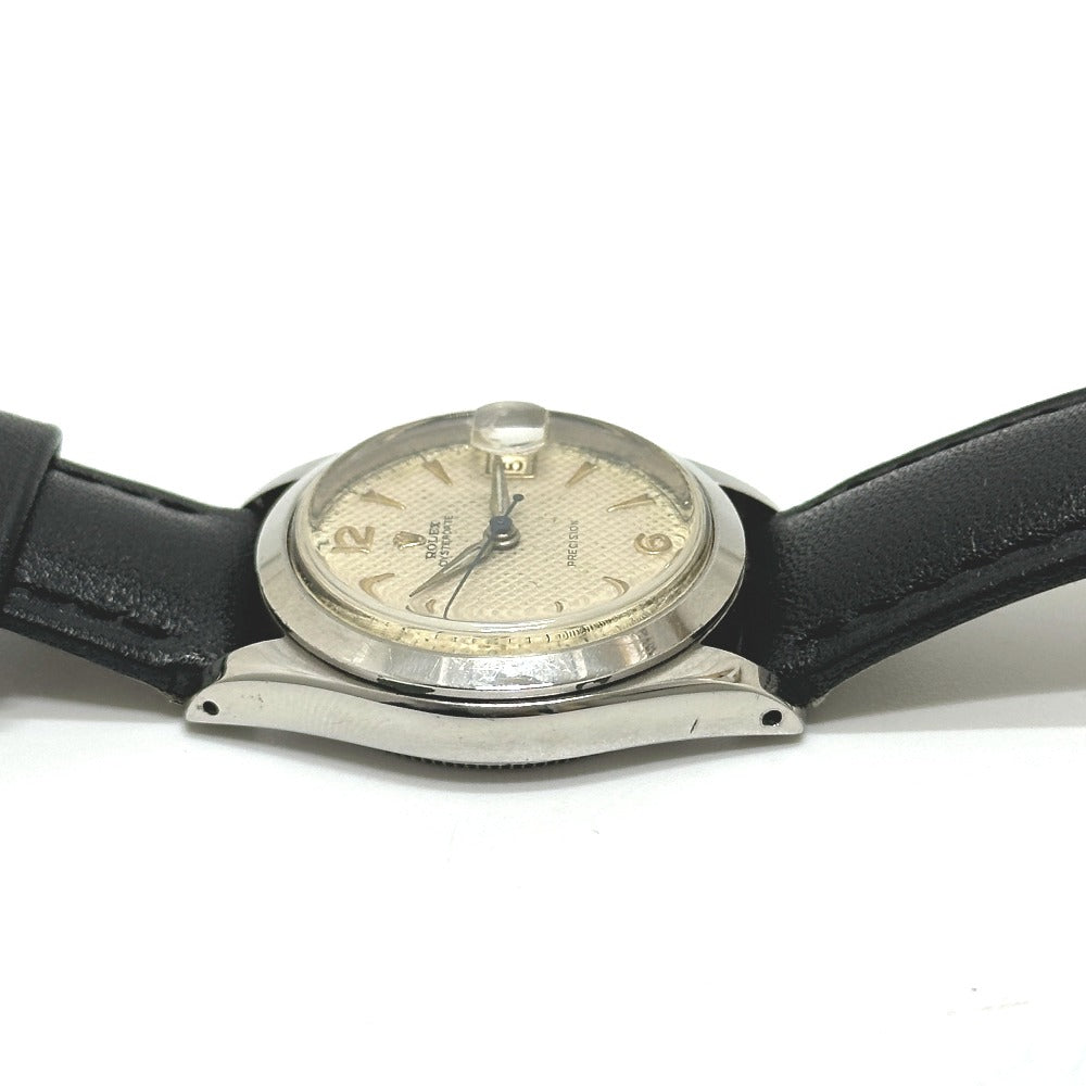 ROLEX 6466 オイスター プレシジョン 手巻き 腕時計 SS メンズ シルバー