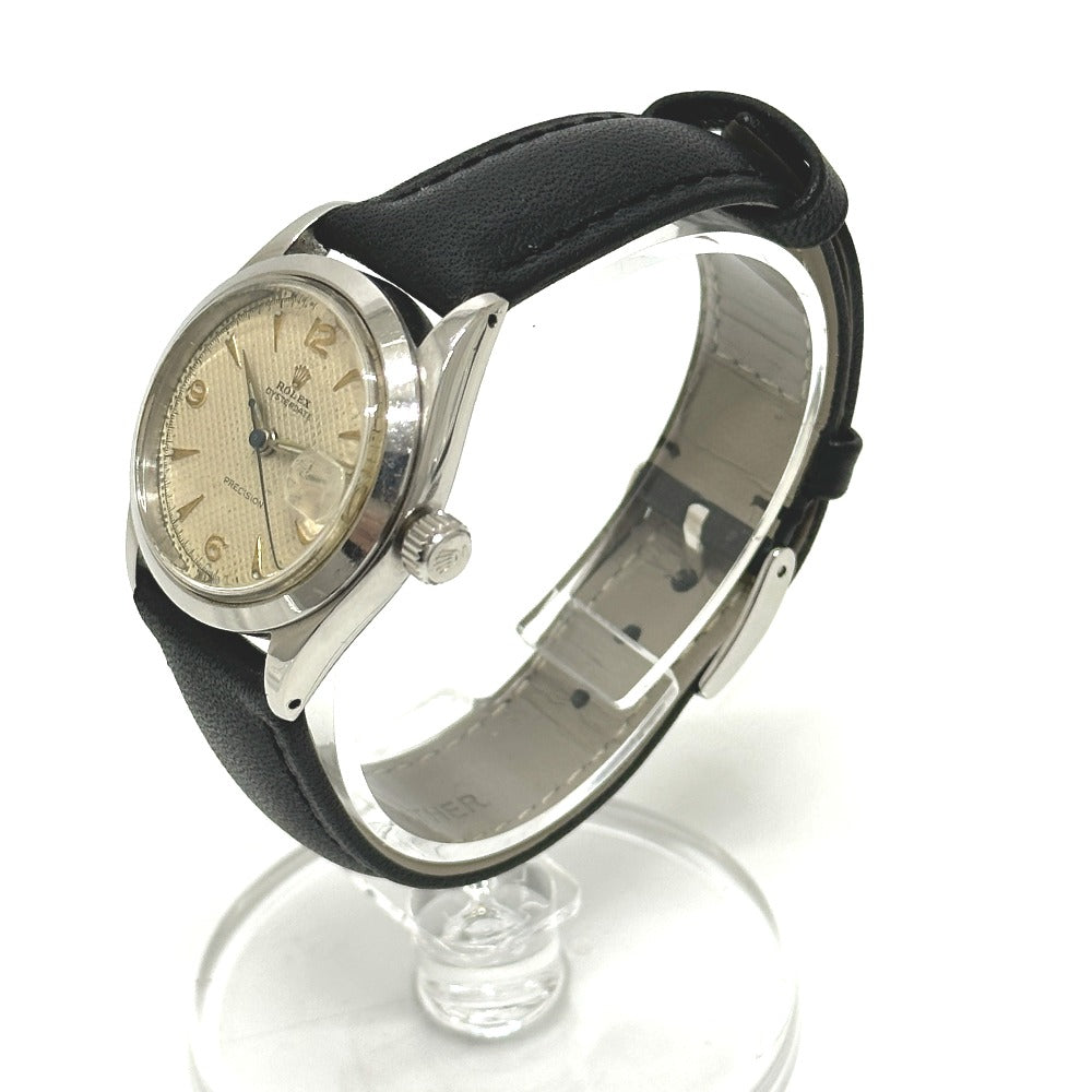ROLEX 6466 オイスター プレシジョン 手巻き 腕時計 SS メンズ シルバー