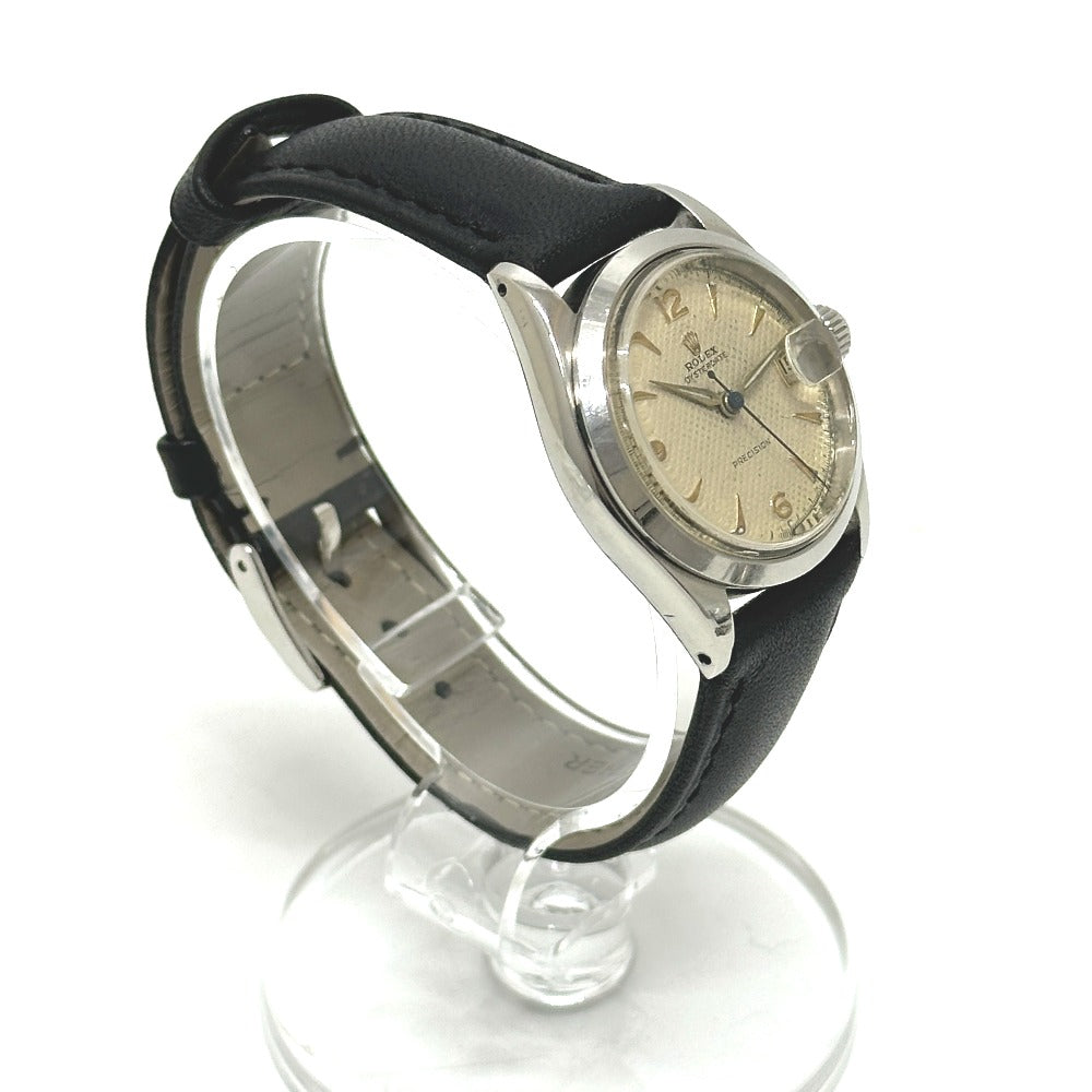 ROLEX 6466 オイスター プレシジョン 手巻き 腕時計 SS メンズ シルバー