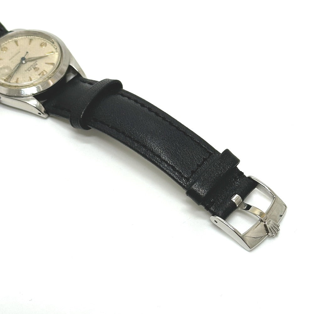 ROLEX 6466 オイスター プレシジョン 手巻き 腕時計 SS メンズ シルバー