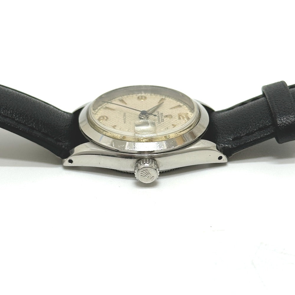 ROLEX 6466 オイスター プレシジョン 手巻き 腕時計 SS メンズ シルバー