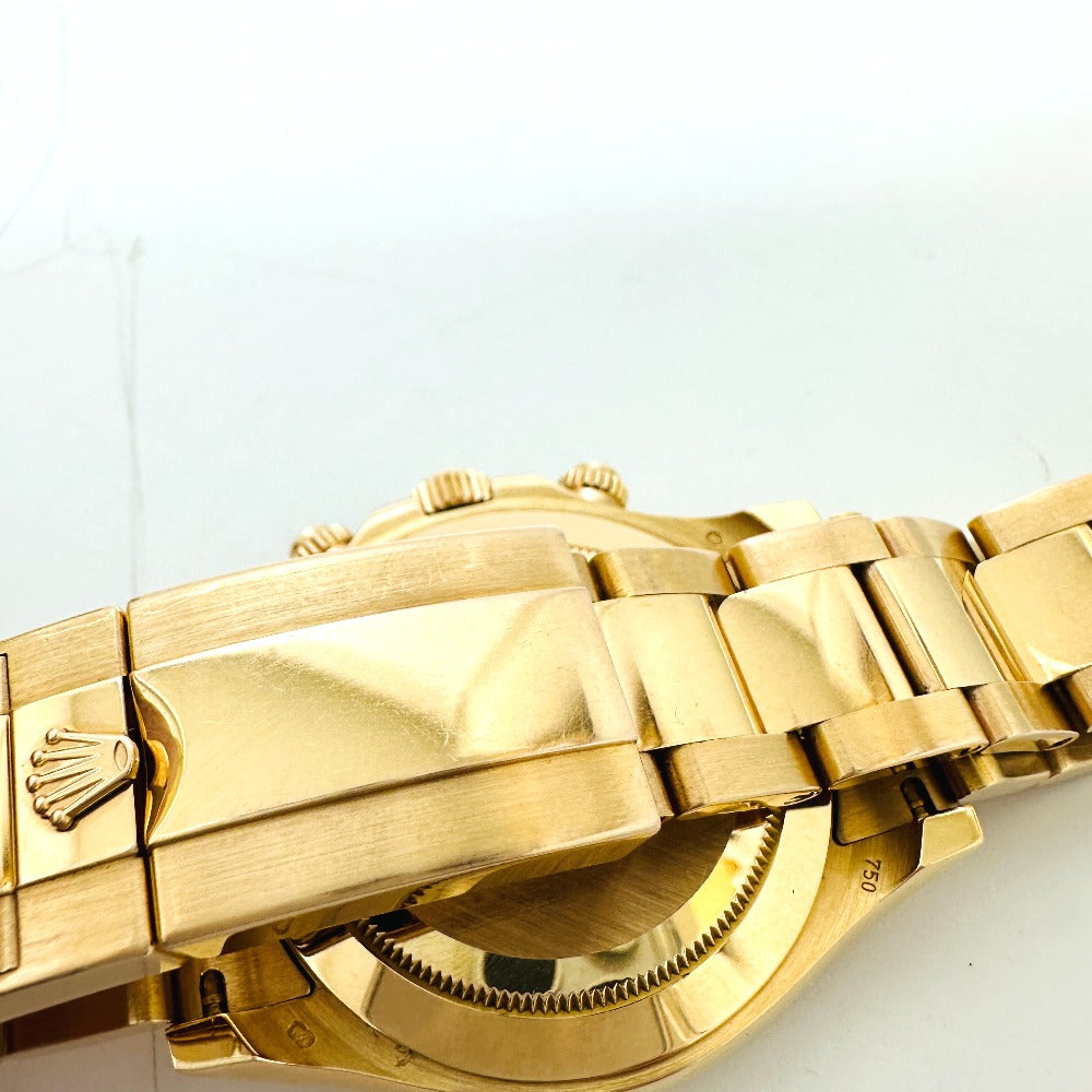 ROLEX 116505 Daytona Chronograph Automatic Random Black Dial Wristwatch K18RG Pink Gold Gold Used