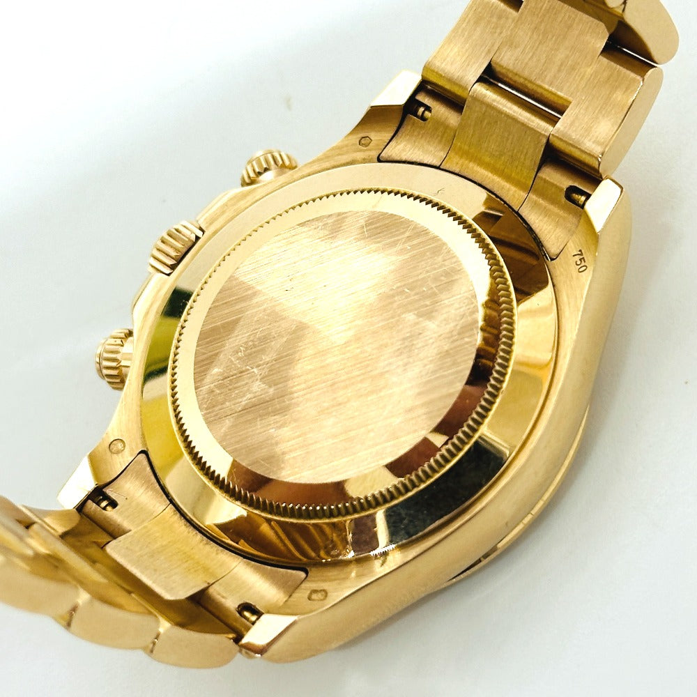 ROLEX 116505 Daytona Chronograph Automatic Random Black Dial Wristwatch K18RG Pink Gold Gold Used