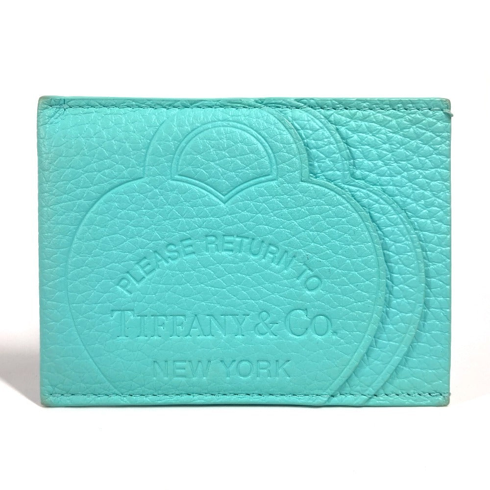 TIFFANY&Co. リターントゥティファニー ハート 名刺入れ パスケース カードケース レザー レディース ブルー - brandshop-reference