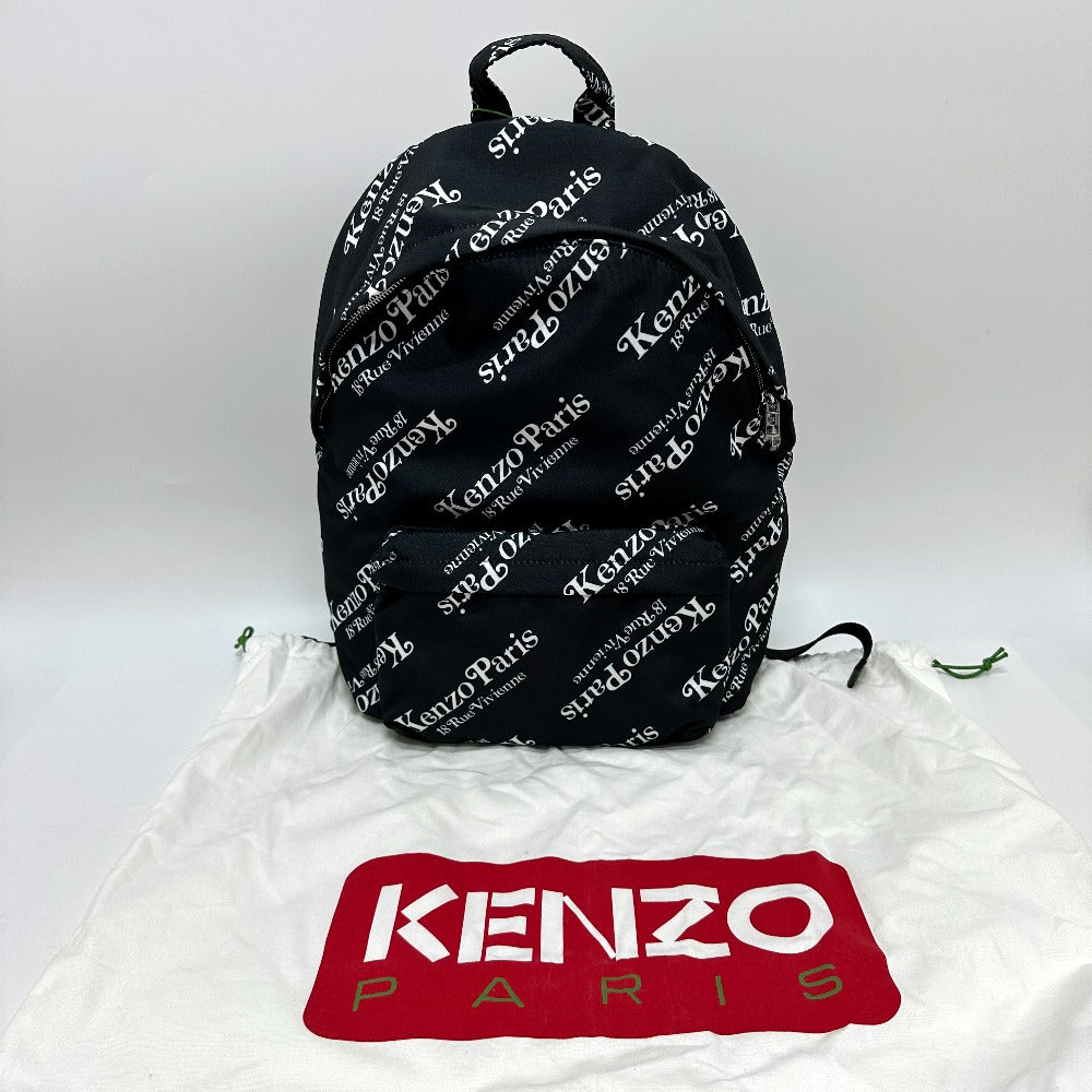 KENZO FE55SA513F23 Verdyコラボ バックパック カバン リュックサック ナイロン ユニセックス ブラック - brandshop-reference
