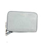 TIFFANY&Co. Smartphone pouch Card Case Business card holder Pass case logo Zip Around Pouch Leather gray Used