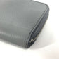 TIFFANY&Co. Smartphone pouch Card Case Business card holder Pass case logo Zip Around Pouch Leather gray Used