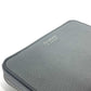 TIFFANY&Co. Smartphone pouch Card Case Business card holder Pass case logo Zip Around Pouch Leather gray Used