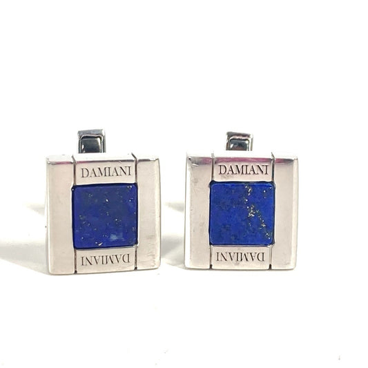 Damiani logo Accessories cuffs SV925 Silver/Blue Based Used