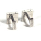 Damiani logo Accessories cuffs SV925 Silver/Blue Based Used