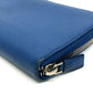 PRADA 2ML220 Organizer Round Zip Long Wallet in Saffiano Leather, Men's Azzurro Blue