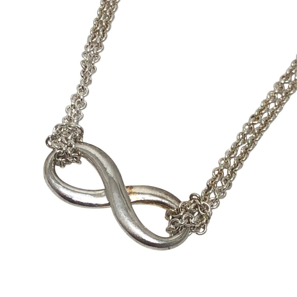 TIFFANY&Co. Infinity Pendant Fashion Jewelry Accessories Necklace SV925 Silver Used