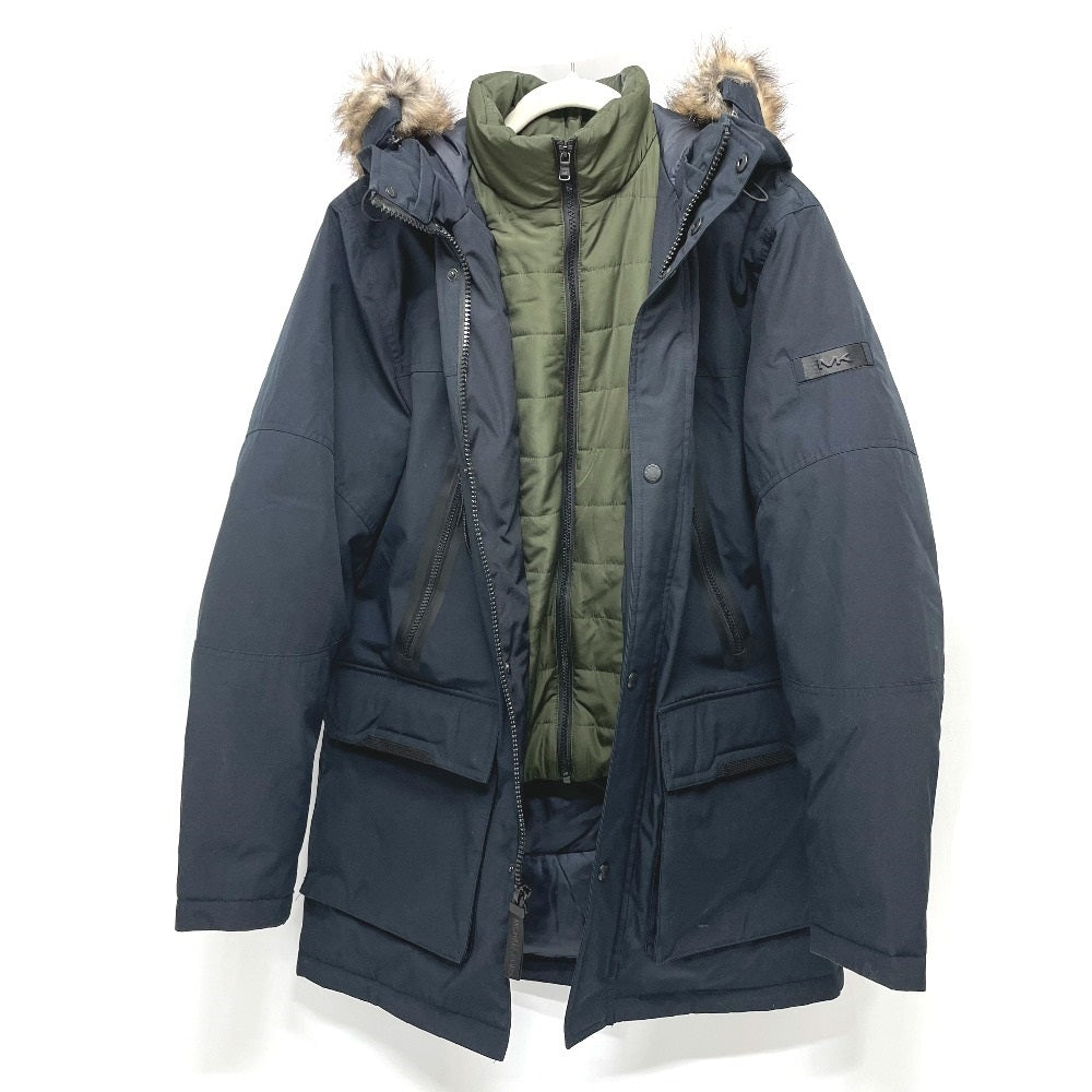 Michael Kors Men's Hooded Down Jacket in Black