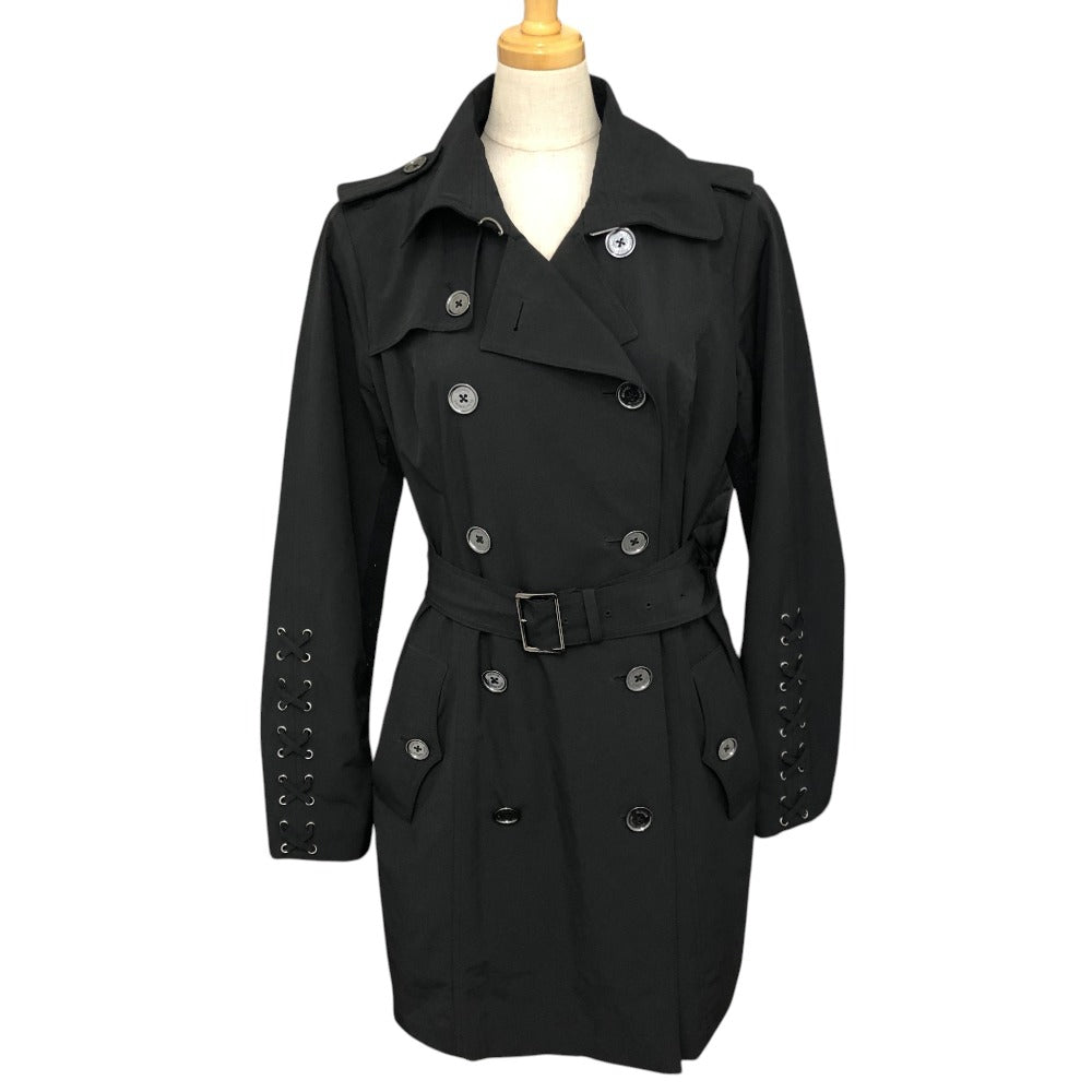 Michael Kors Logo belt Apparel Outerwear Mid-length trench coat Nylon Black Used