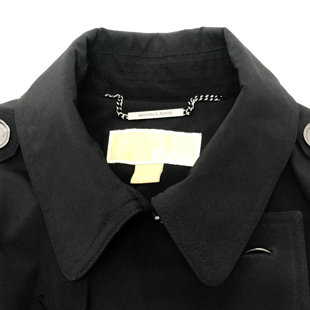 Michael Kors Logo belt Apparel Outerwear Mid-length trench coat Nylon Black Used