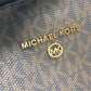 Michael Kors Monogram SLATER Backpack (30T0G04B6B) in PVC and Leather, Unisex, Brown