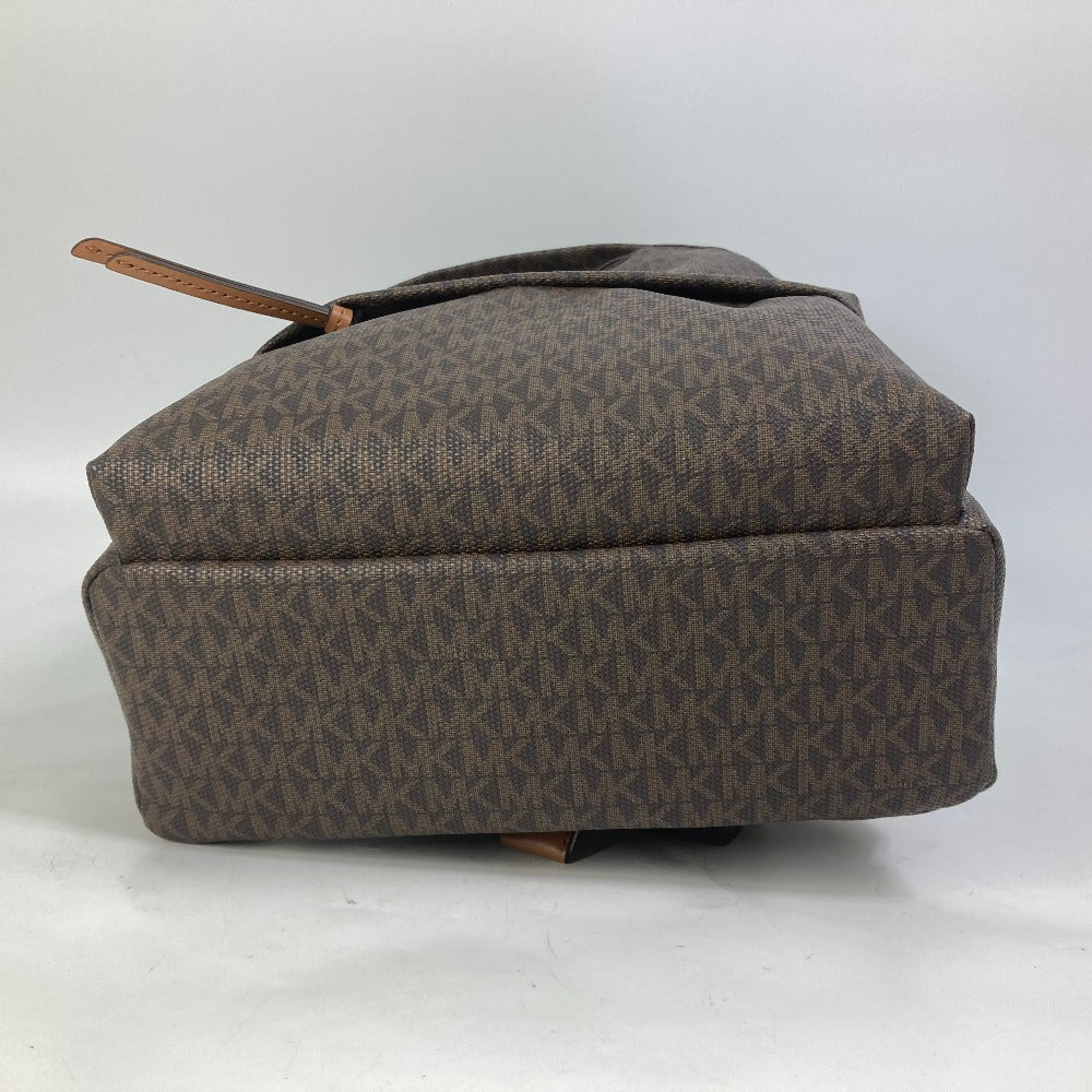 Michael Kors Monogram SLATER Backpack (30T0G04B6B) in PVC and Leather, Unisex, Brown