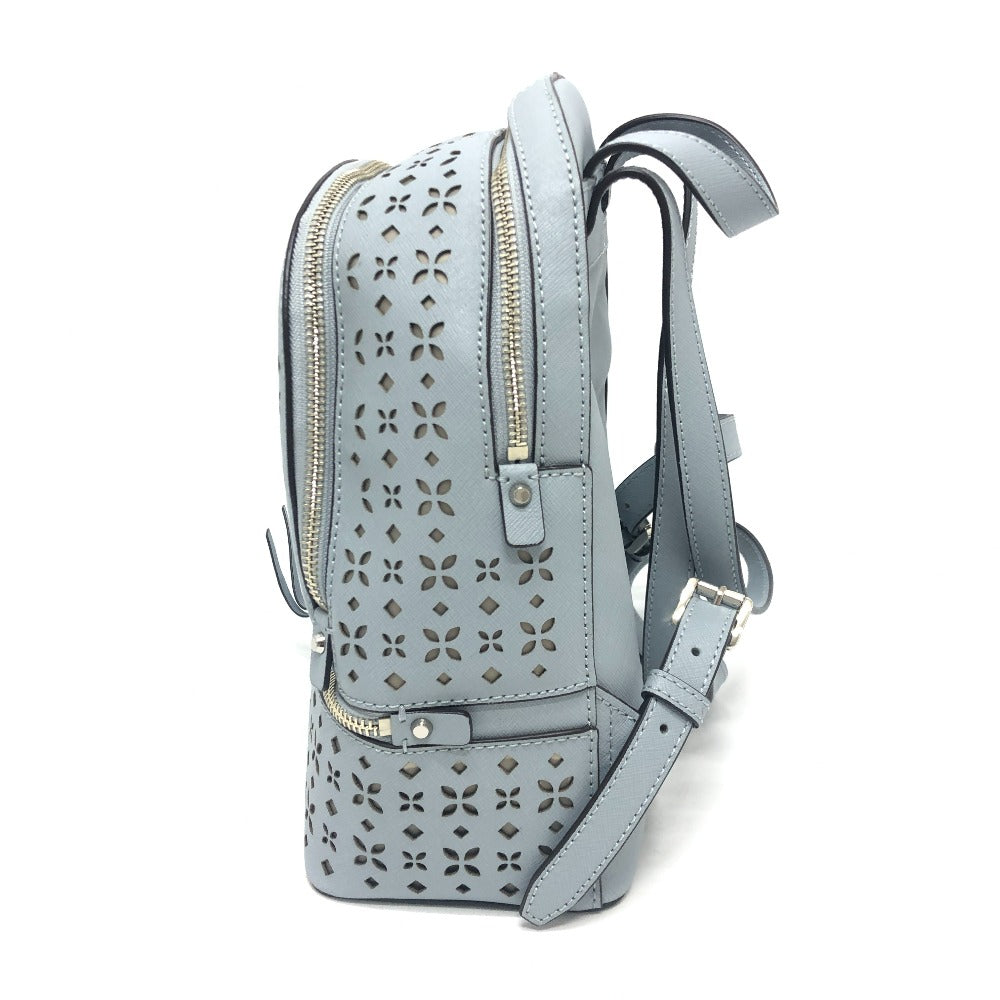 Michael Kors Flower Punching Backpack Rucksack Bag Rucksack PVC Women's Blue