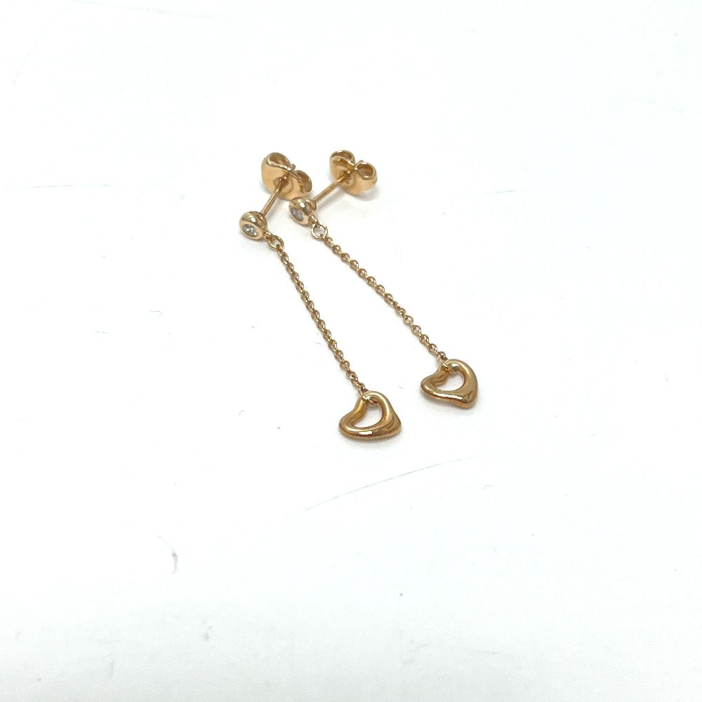 TIFFANY&Co. K18PG By the Yard Open Heart Accessories Pierce K18 Pink Gold Gold Used