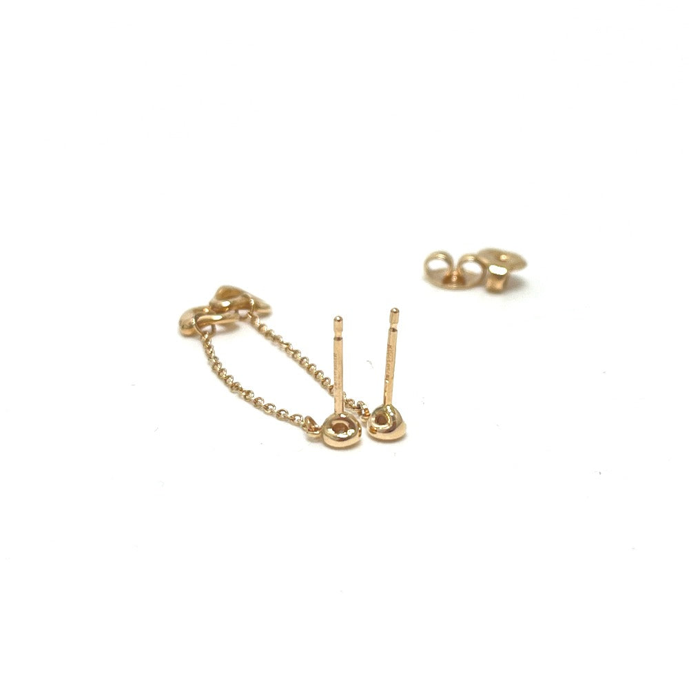TIFFANY&Co. K18PG By the Yard Open Heart Accessories Pierce K18 Pink Gold Gold Used