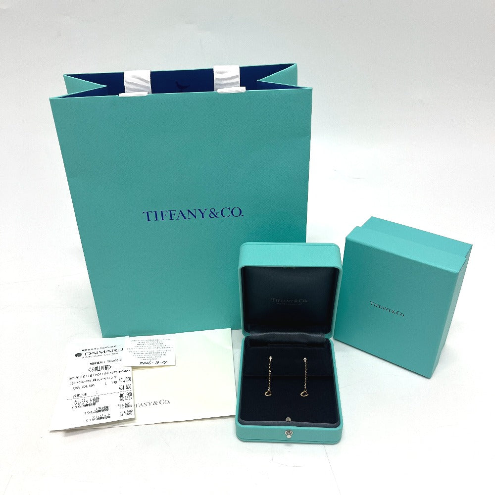 TIFFANY&Co. K18PG By the Yard Open Heart Accessories Pierce K18 Pink Gold Gold Used
