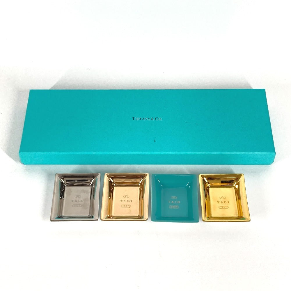 TIFFANY&Co. アッシュトレイ 小皿 ヴィド ポシェ セット 4個セット 4個セット 灰皿 陶器 ユニセックス マルチカラー - brandshop-reference