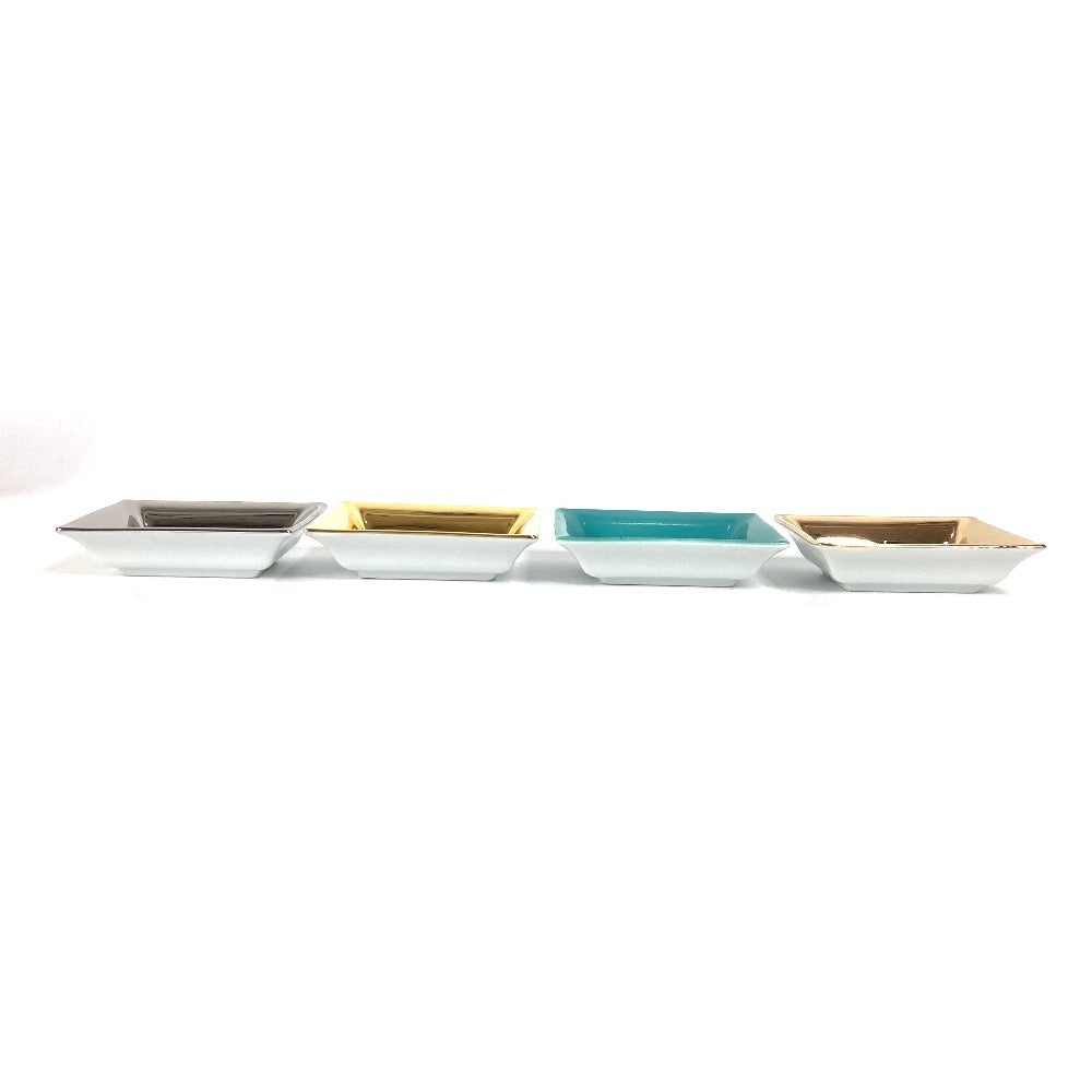 TIFFANY&Co. アッシュトレイ 小皿 ヴィド ポシェ セット 4個セット 4個セット 灰皿 陶器 ユニセックス マルチカラー - brandshop-reference