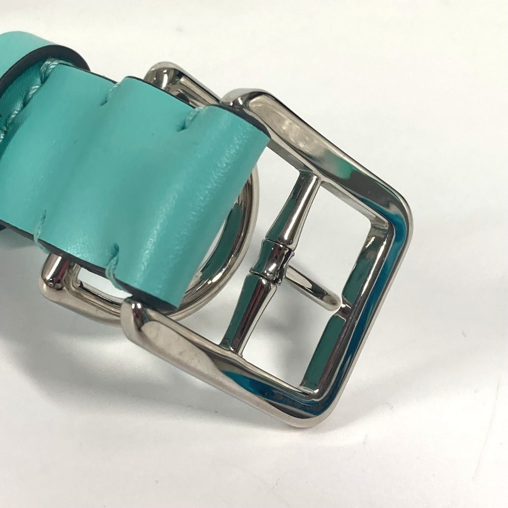 TIFFANY&Co. ペットアクセサリー ロゴ ドッグ 犬 ワンちゃん 首輪 レザー ユニセックス ブルー - brandshop-reference