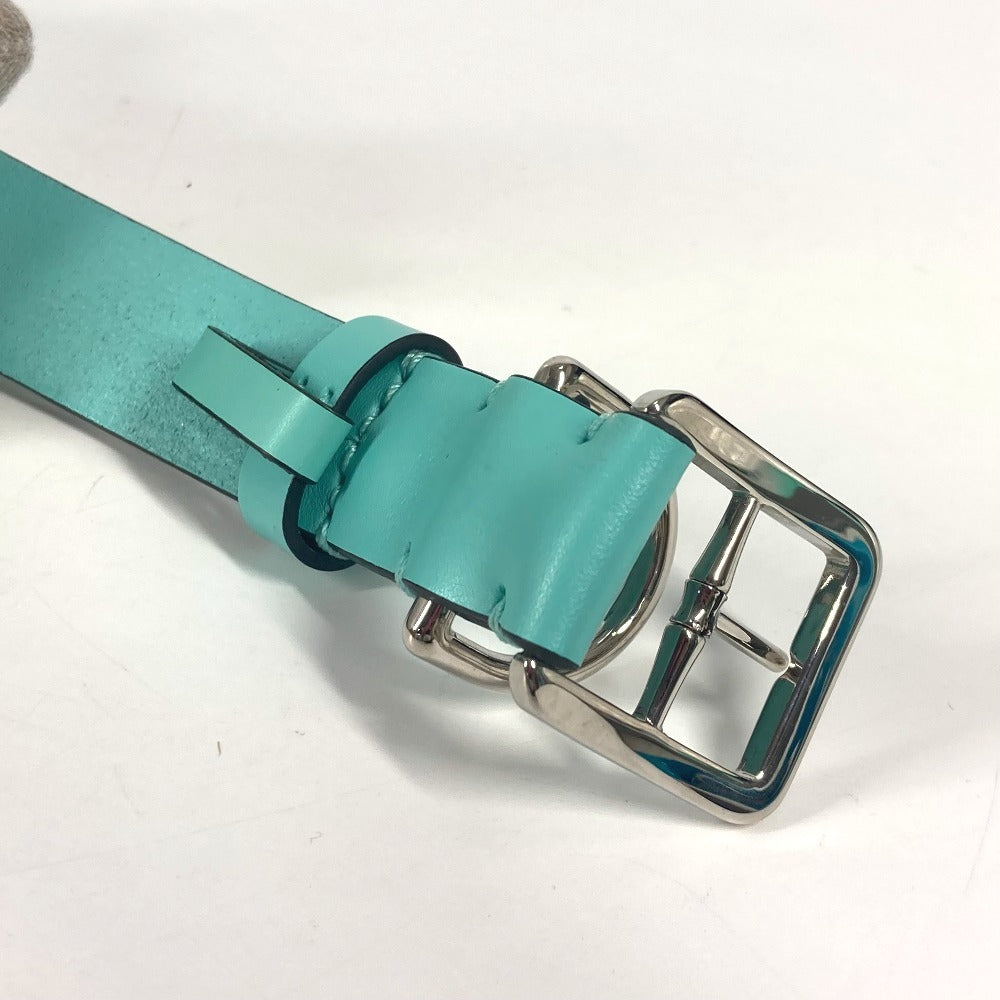 TIFFANY&Co. ペットアクセサリー ロゴ ドッグ 犬 ワンちゃん 首輪 レザー ユニセックス ブルー - brandshop-reference