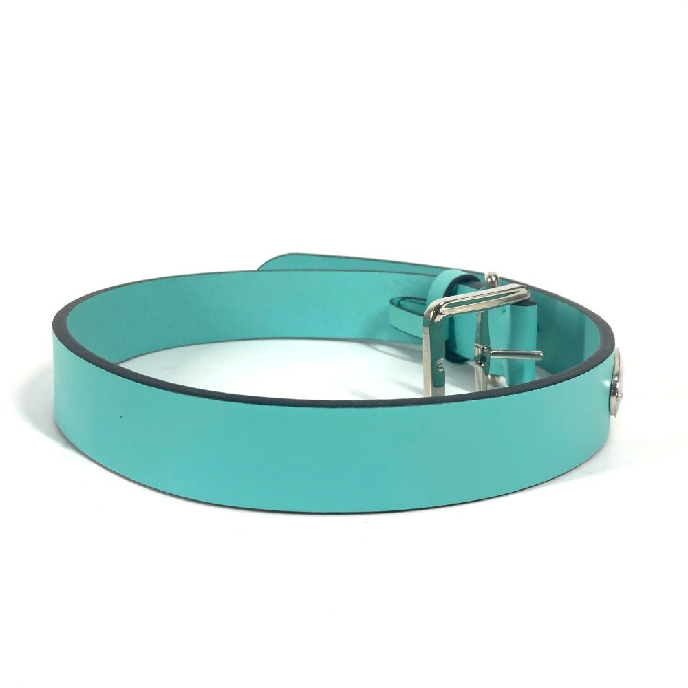 TIFFANY&Co. ペットアクセサリー ロゴ ドッグ 犬 ワンちゃん 首輪 レザー ユニセックス ブルー - brandshop-reference