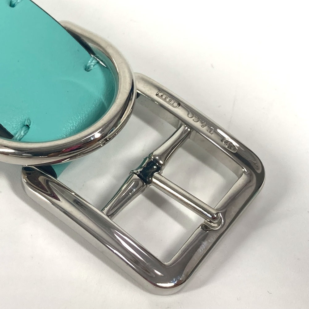TIFFANY&Co. ペットアクセサリー ロゴ ドッグ 犬 ワンちゃん 首輪 レザー ユニセックス ブルー - brandshop-reference