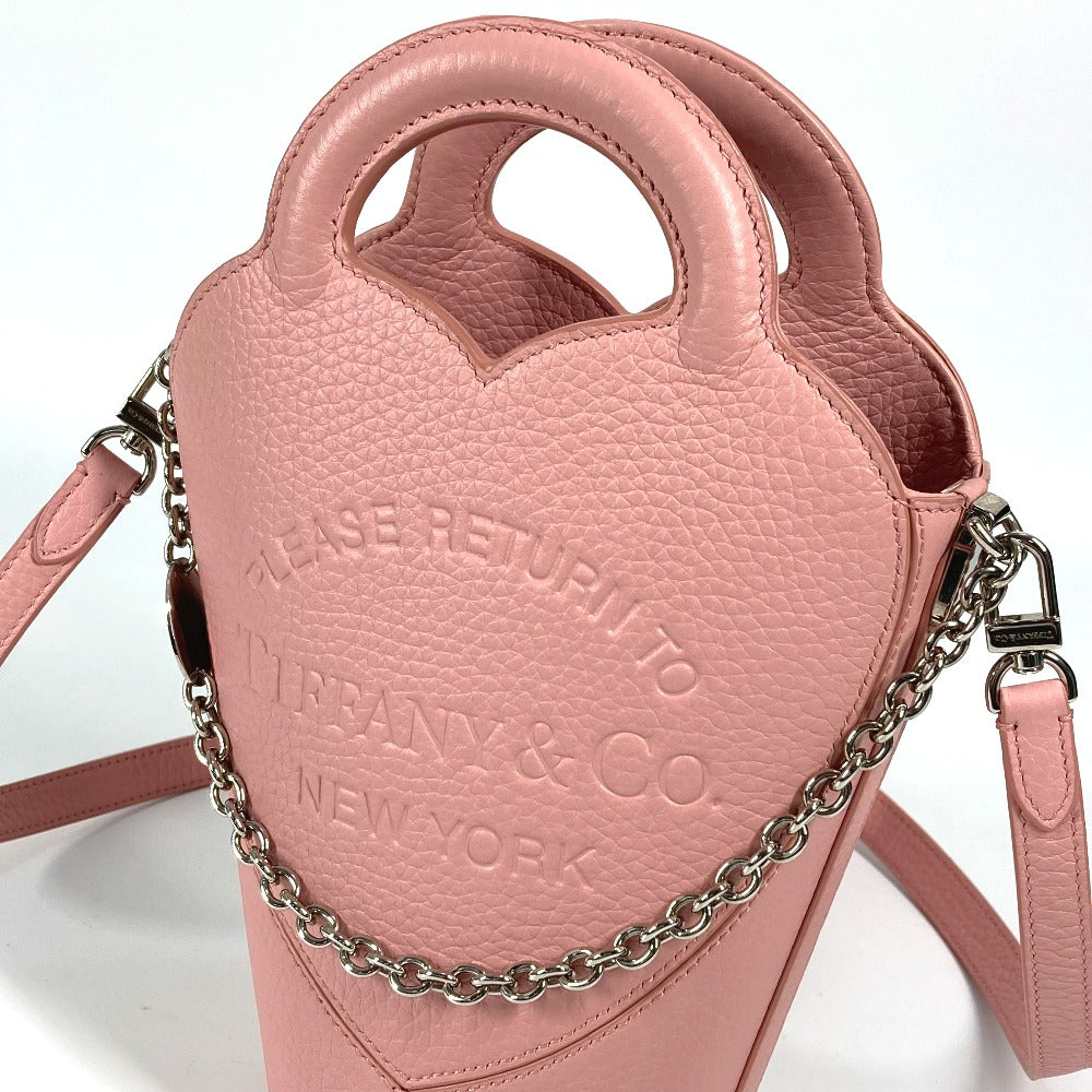 TIFFANY&Co. 72458478 リターン トゥ ティファニー ミニ クロスボディ バッグ ハート チェーン ポシェット 日本限定 カバン ハンドバッグ 斜め掛けバッグ ショルダーバッグ レザー レディース ピンク - brandshop-reference