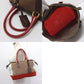 FURLA Suede Boston Bag, Brown, Women's