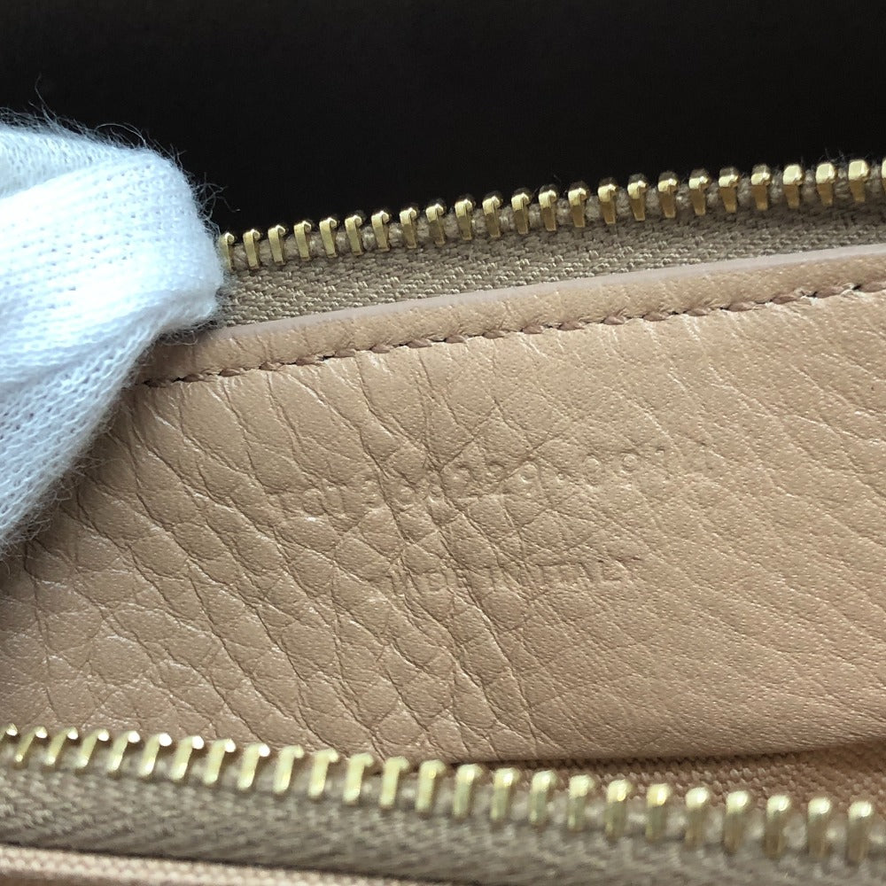 SAINT LAURENT PARIS 368229 Muse Two Handbag Shoulder Bag Leather Women's Beige